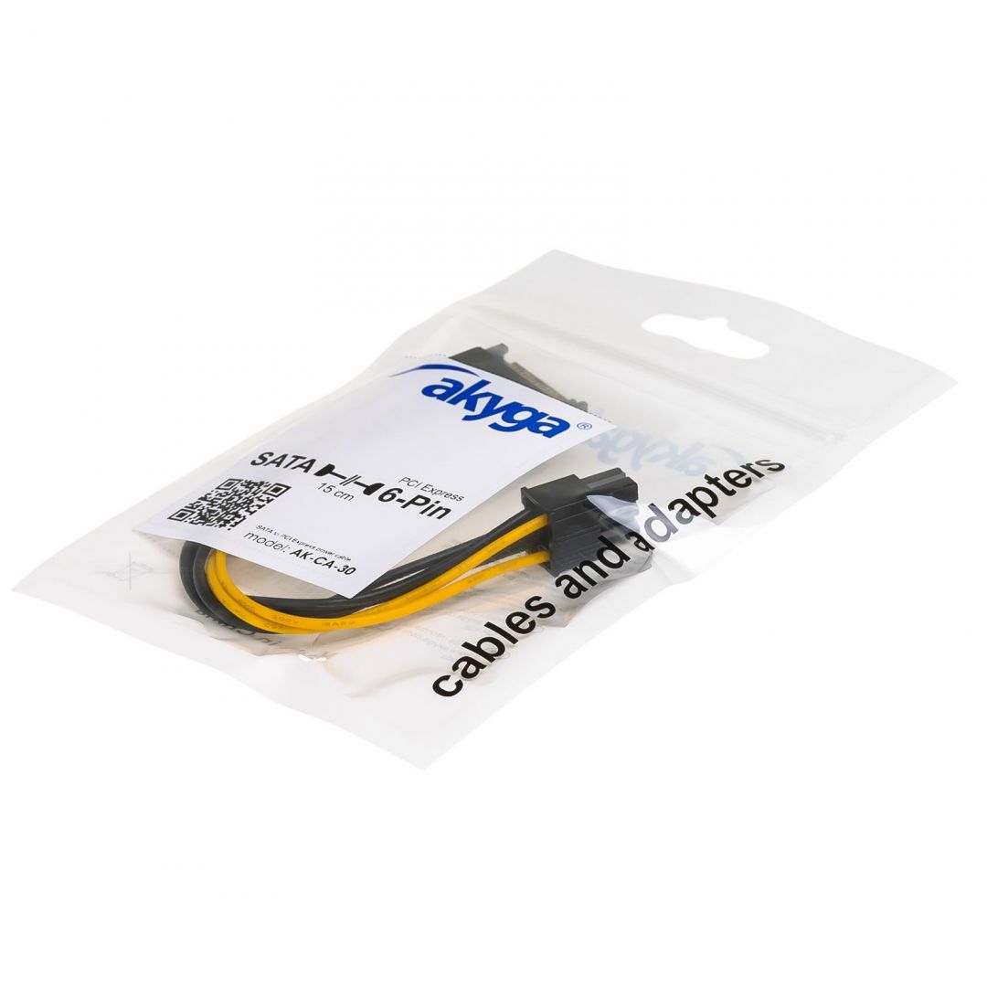 Akyga AK-CA-30 Adapter SATA to PCI-Express 6-pin