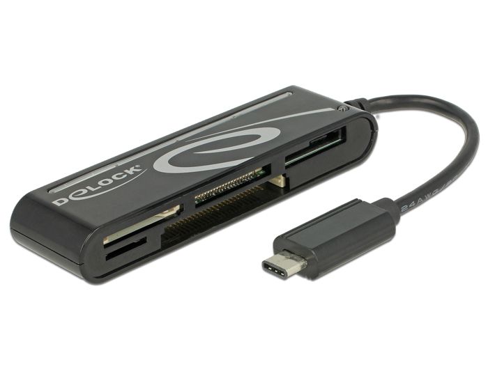 DeLock USB 2.0 Card Reader USB Type-C male 5 Slots