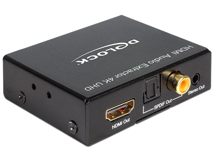 DeLock HDMI Audio Extractor 4K 30Hz Black