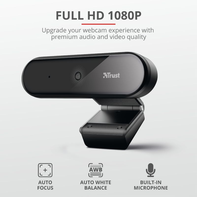 Trust Tyro Full HD Webkamera Black
