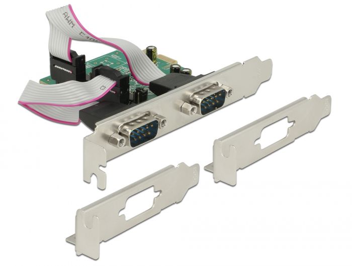 DeLock PCI Express Card > 2x Serial RS-232 high speed 921K with voltage supply