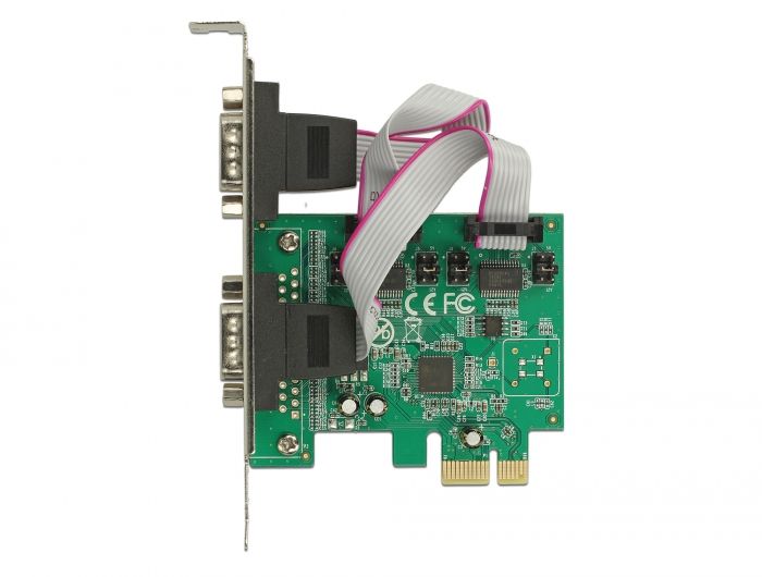 DeLock PCI Express Card > 2x Serial RS-232 high speed 921K with voltage supply