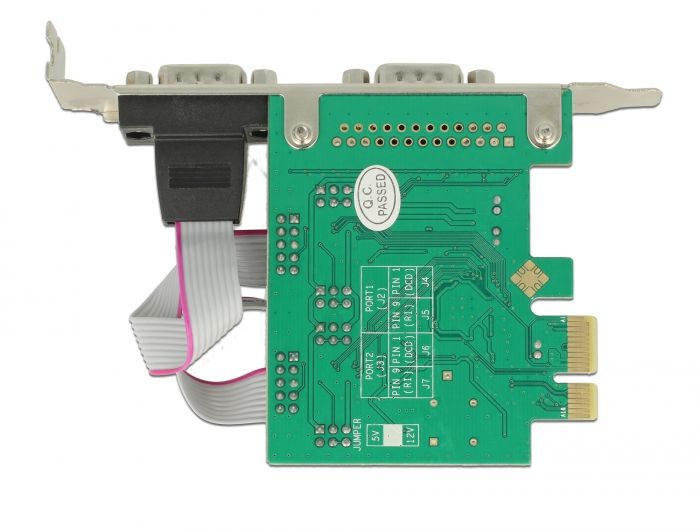 DeLock PCI Express Card > 2x Serial RS-232 high speed 921K with voltage supply