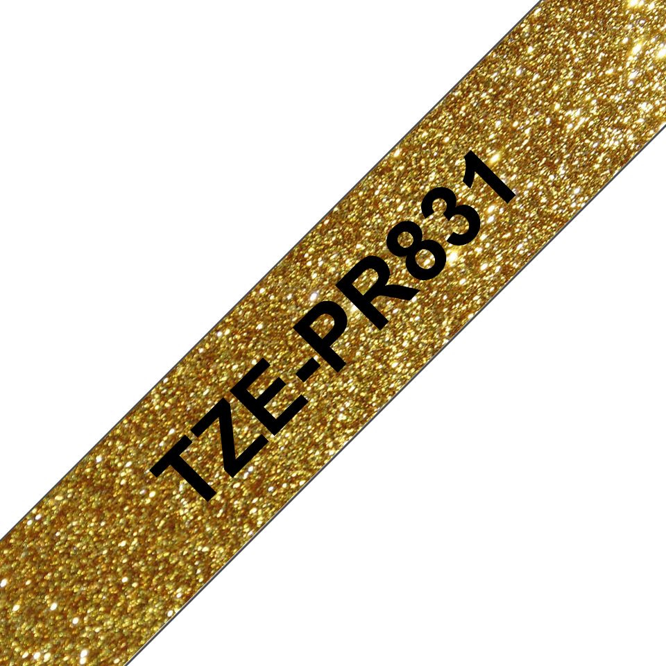 Brother TZe-PR831 P-touch Arany alapon fekete szalag