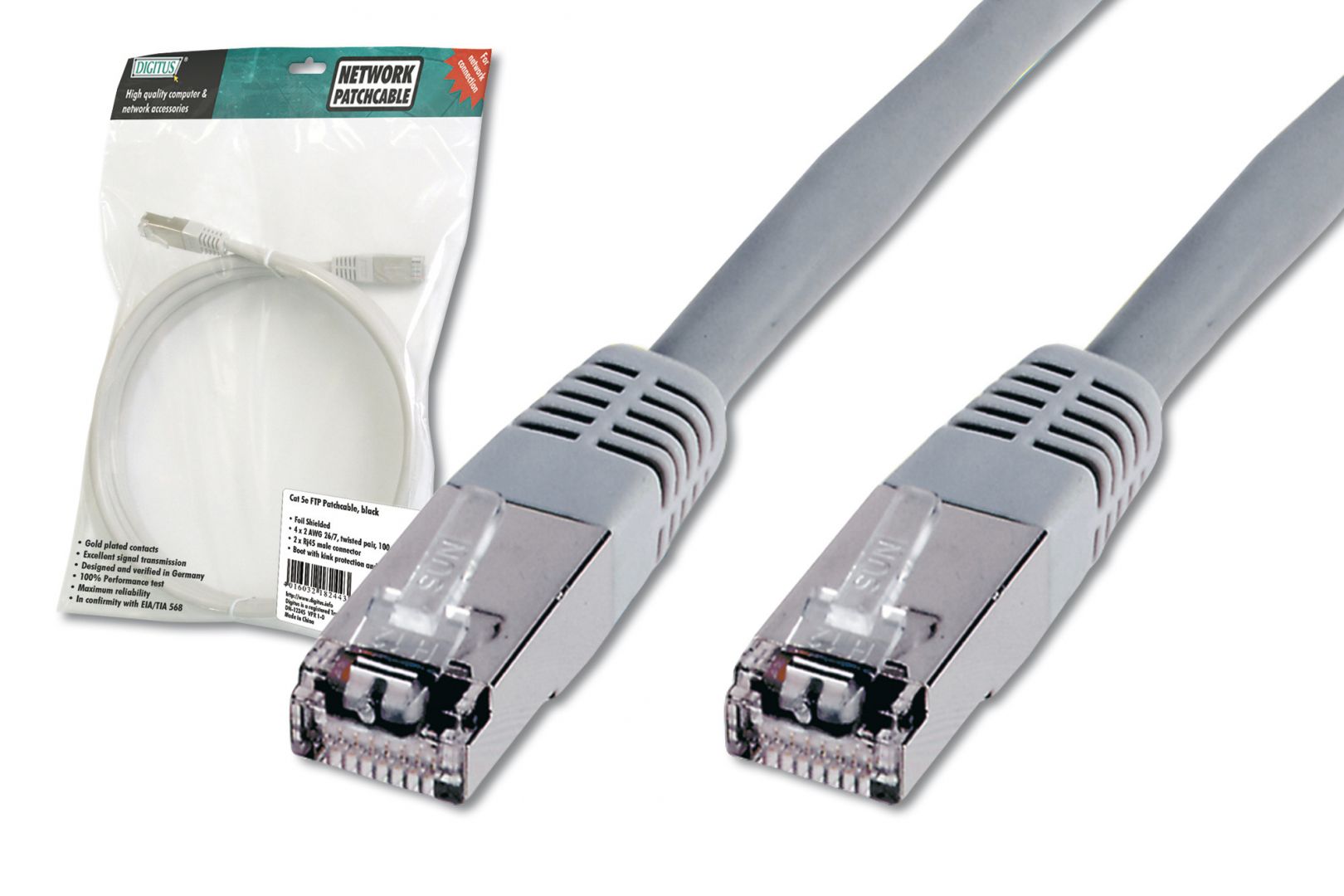 Digitus CAT 5e SF-UTP patch cable, PVC
