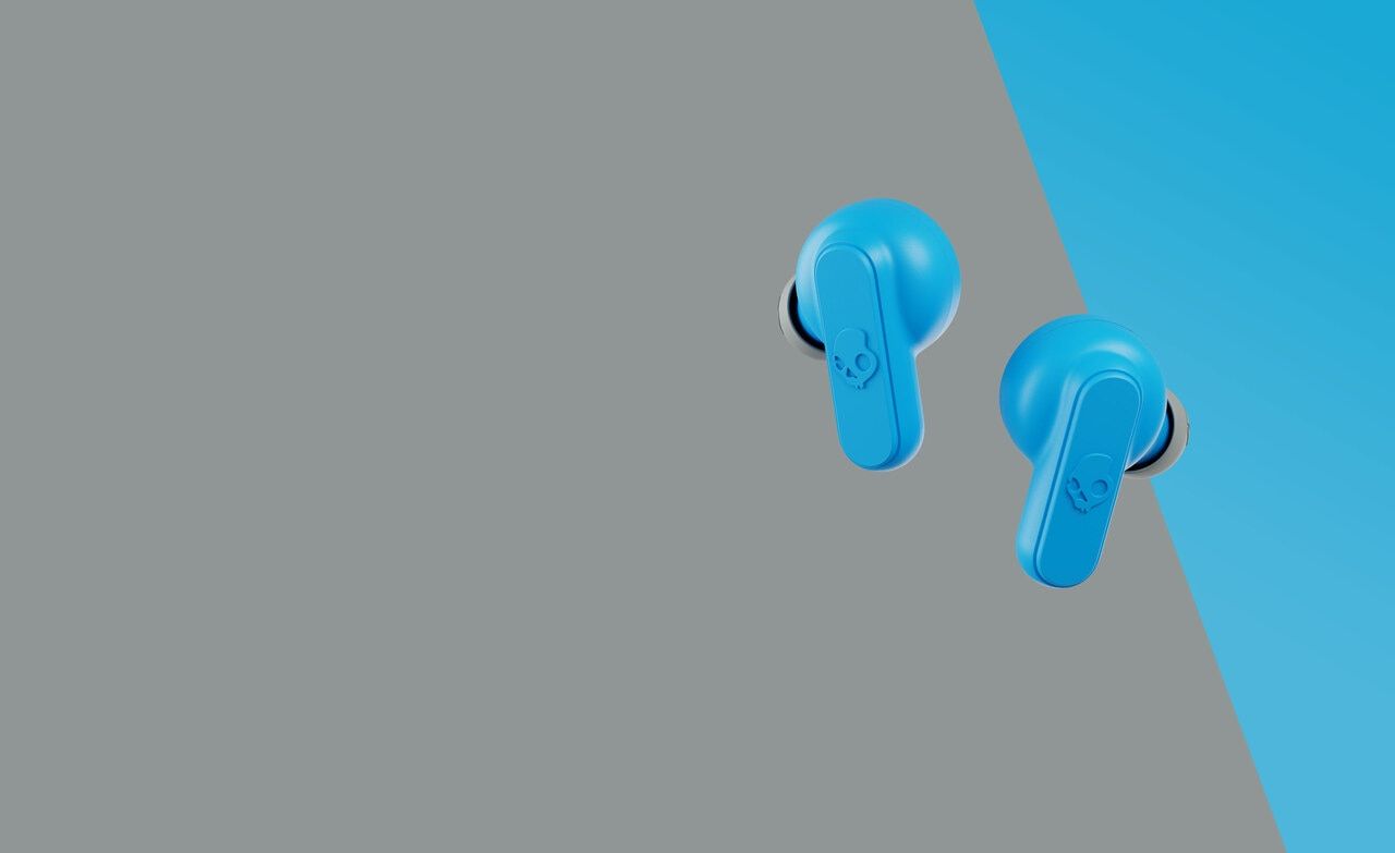 Skullcandy Dime True Wireless Bluetooth Earbuds Light Grey/Blue