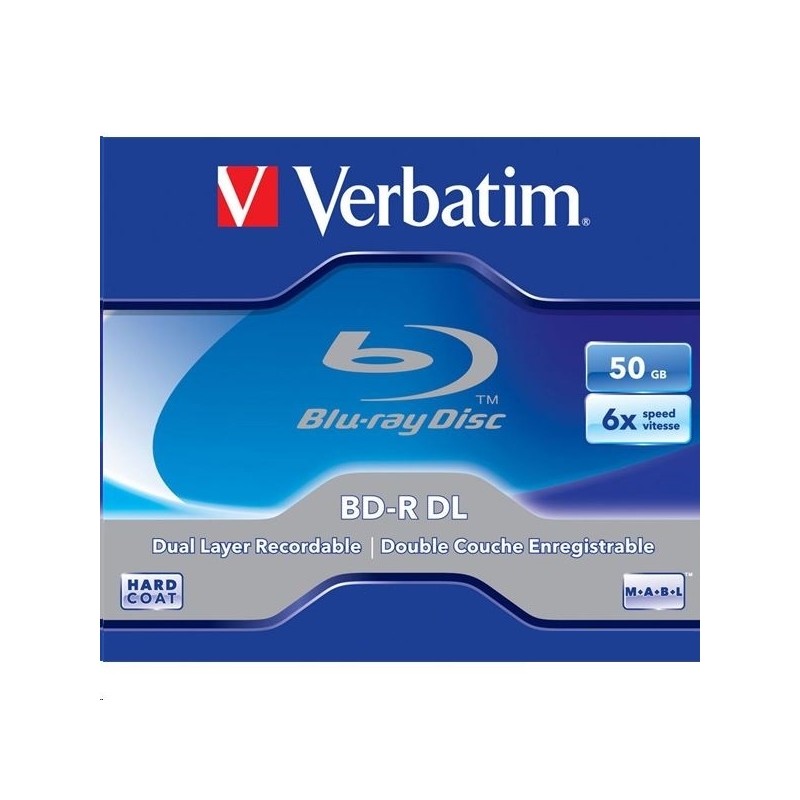 Verbatim Blu-ray lemez BRV-6DL kétrétegű normál tok