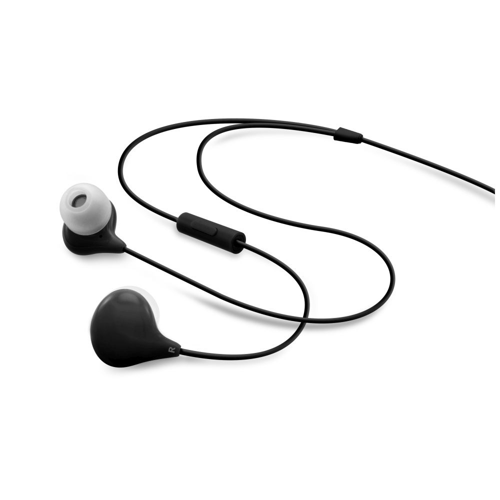 FIXED Waterproof in-ear headphones with microphone EGG1, IPX3, black