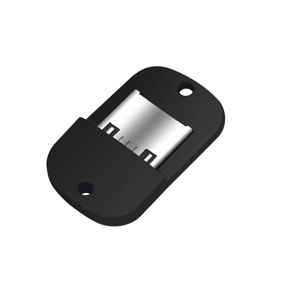 FIXED Miniature microUSB OTG adapter for mobile phones and tablets with case, USB 2.0, black