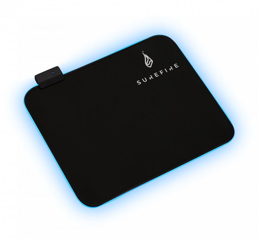 SUREFIRE Silent Flight RGB-320 Gaming Egérpad Black