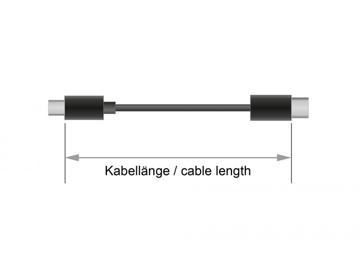 DeLock USB 3.1 Gen 2 (10 Gbps) cable Type-C to Type-B 1m