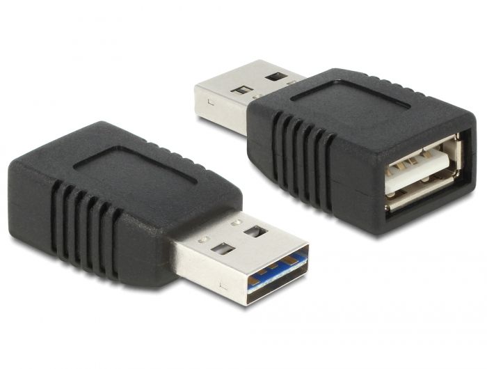 DeLock Adapter EASY-USB 2.0-A male to USB 2.0-A female charging only