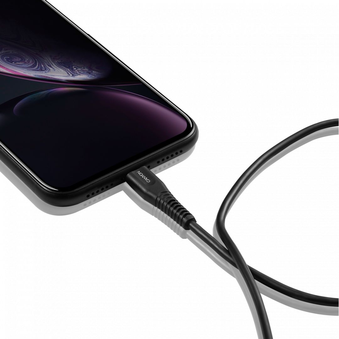 Canyon MFI-4 Charge And Sync Cable USB Type-C - Lightning Black
