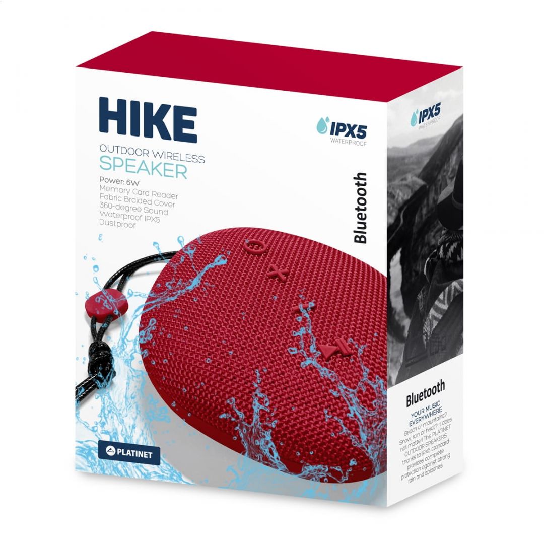 Platinet PMG11 Hike Waterproof Bluetooth Speaker Red