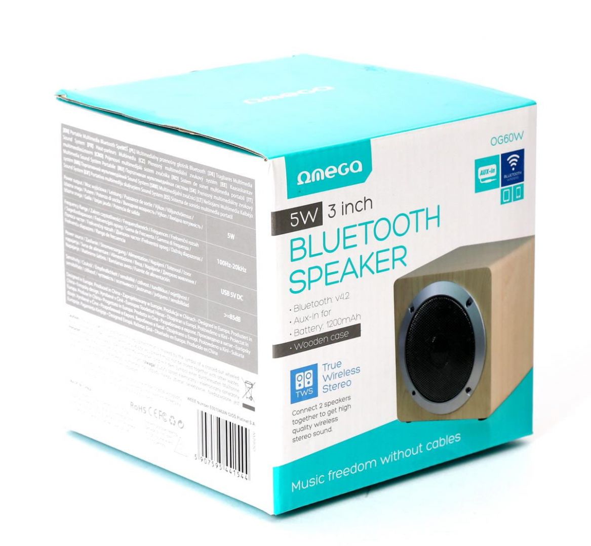 Omega OG60W Bluetooth Speaker Wooden