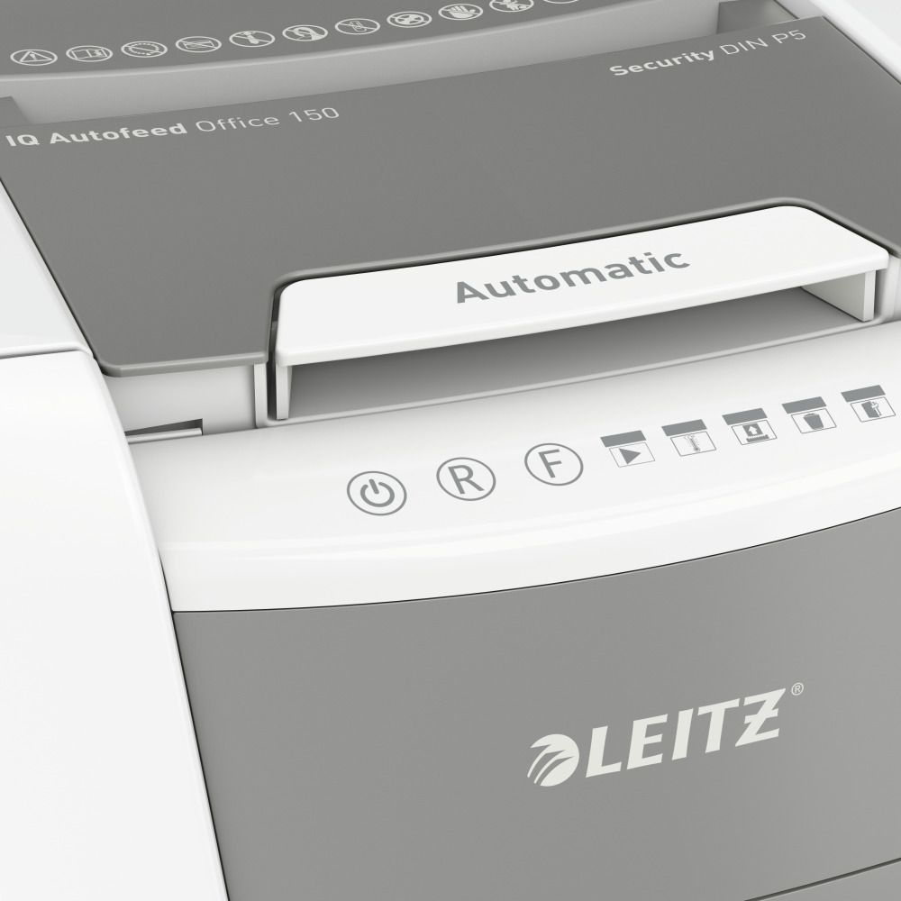 Leitz IQ AutoFeed Office 150 P5 Pro automata iratmegsemmisítő White