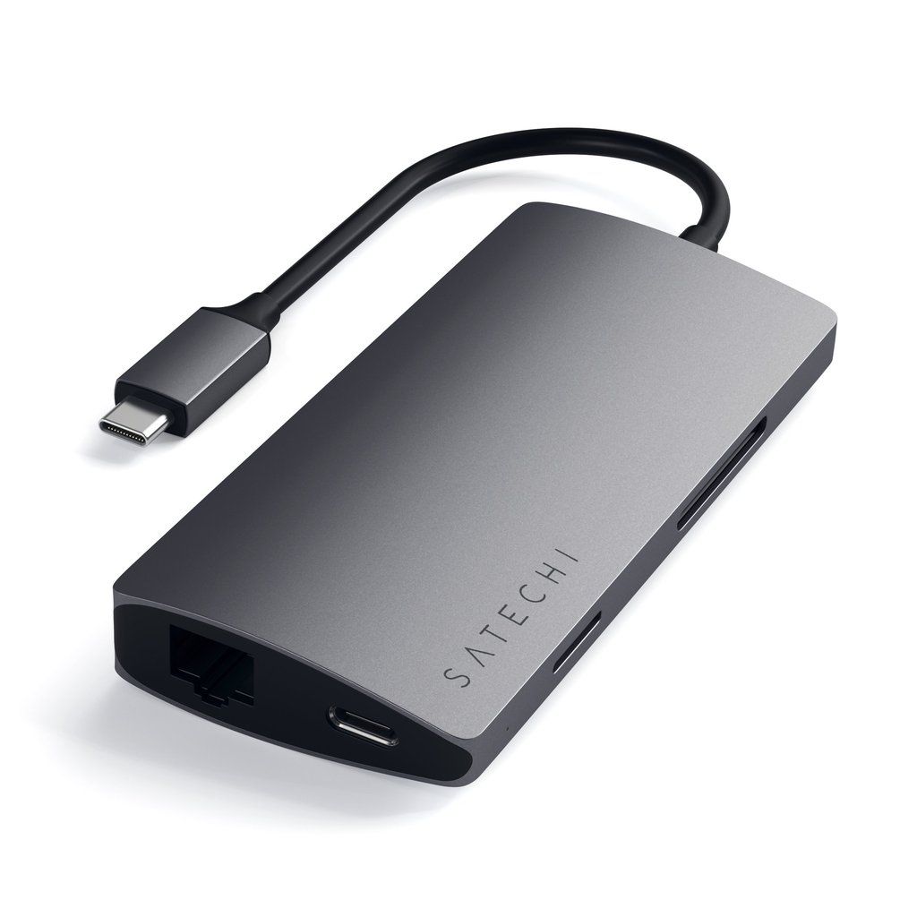 Satechi TYPE-C Multi-Port Adapter 4K with ethernet Space Grey