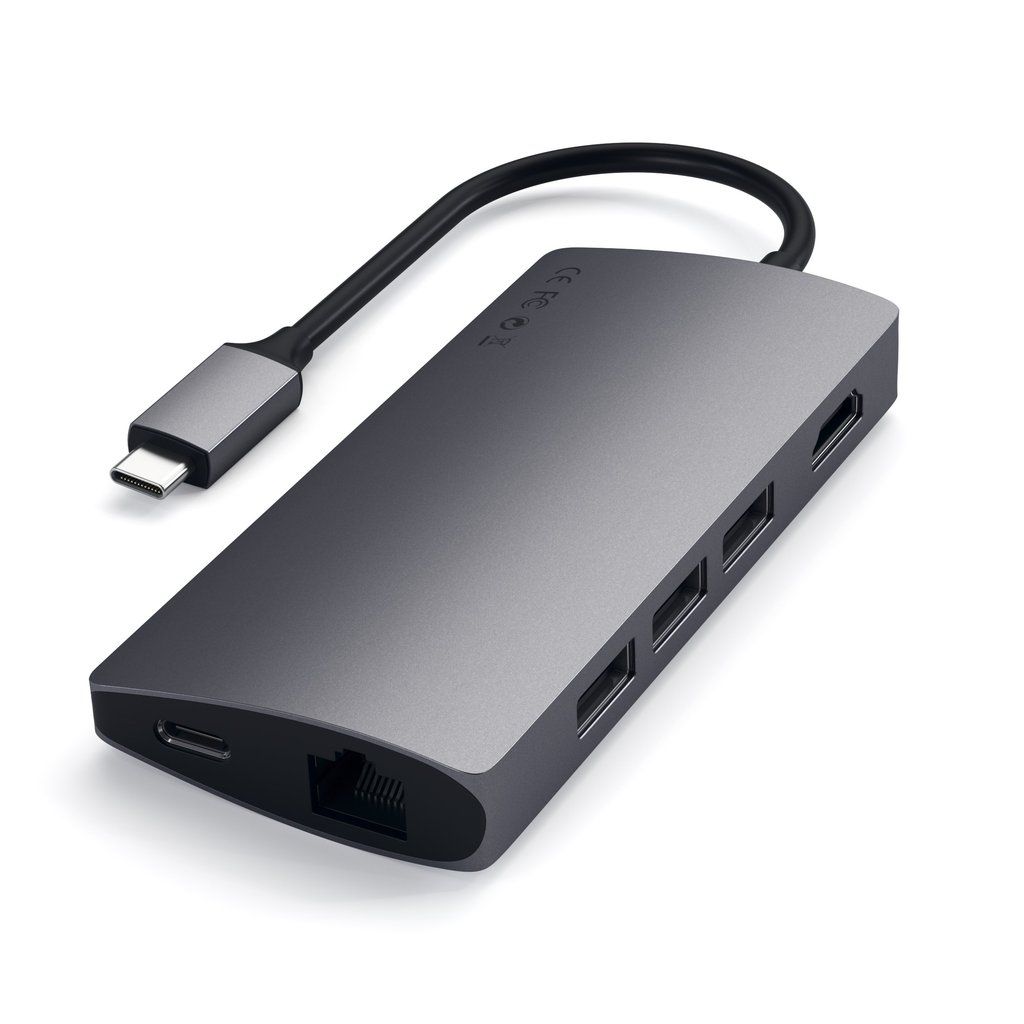 Satechi TYPE-C Multi-Port Adapter 4K with ethernet Space Grey