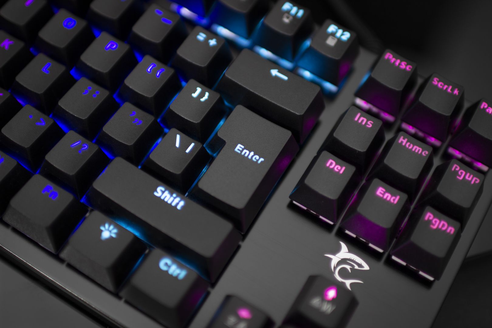 White Shark GK-1925 Spartan RGB Mechanikus keyboard Black US