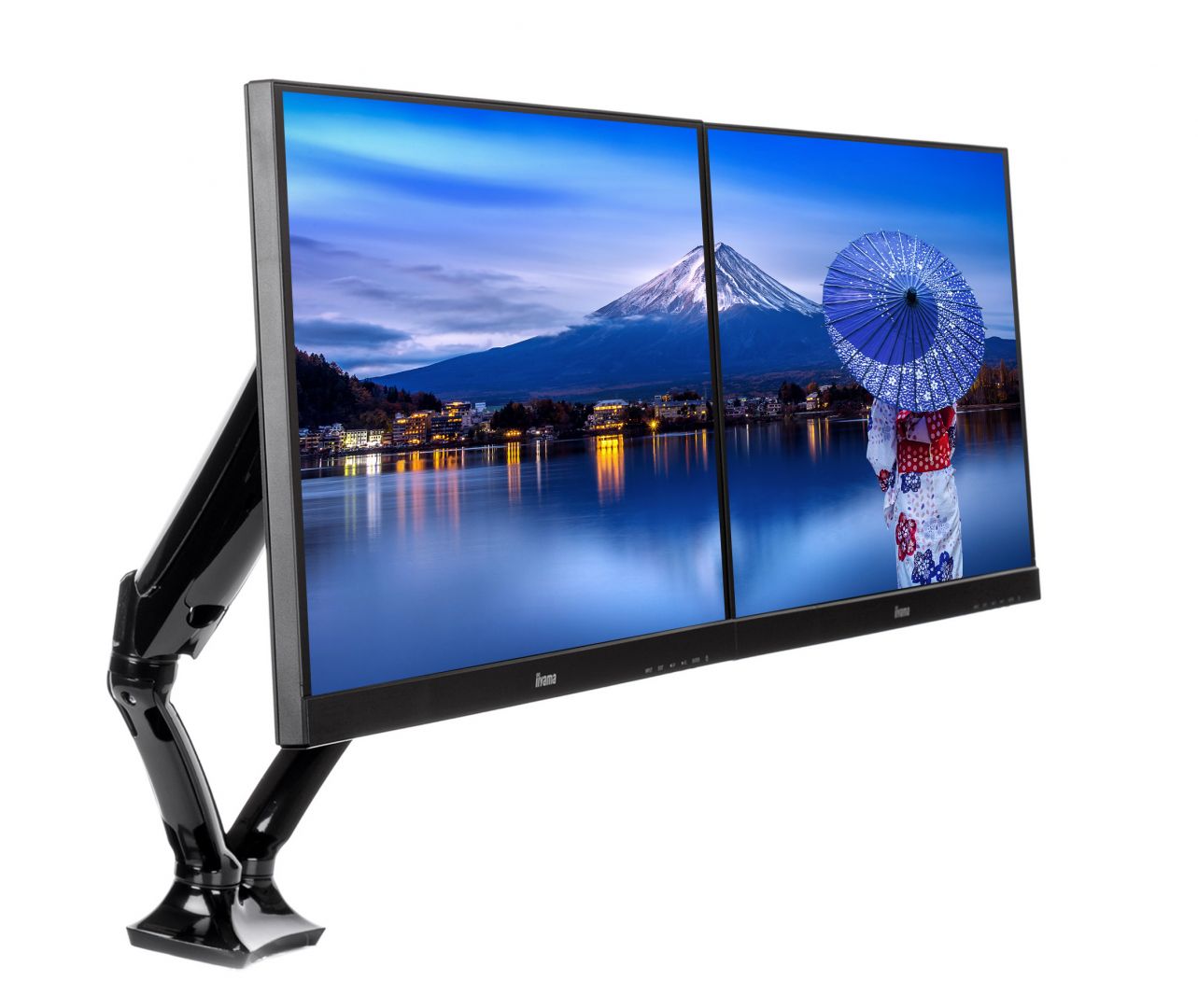 iiyama DS3002C-B1 Sleek and stylish dual gas spring arm