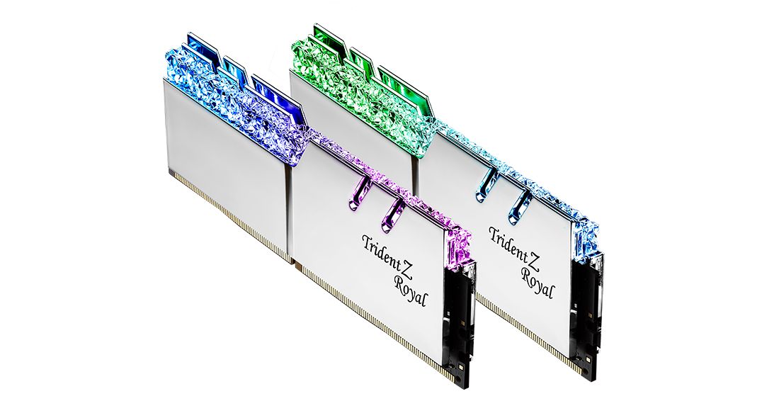 G.SKILL 64GB DDR4 3600MHz Kit(2x32GB) Trident Z Royal Silver