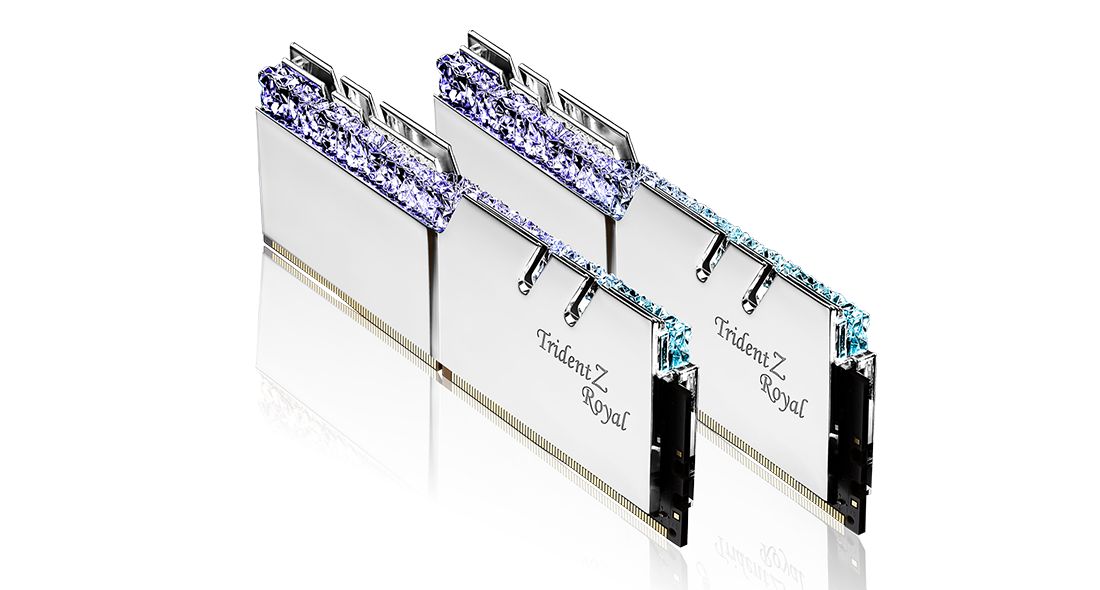 G.SKILL 64GB DDR4 3600MHz Kit(2x32GB) Trident Z Royal Silver