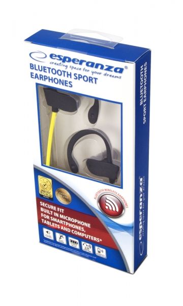 Esperanza EH188B Bluetooth Sport headset Yellow