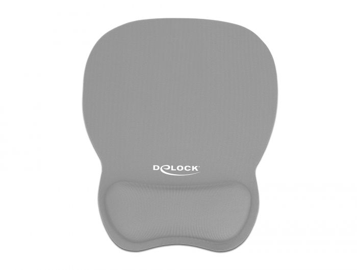 DeLock Ergonomic Mouse pad with Wrist Rest Grey