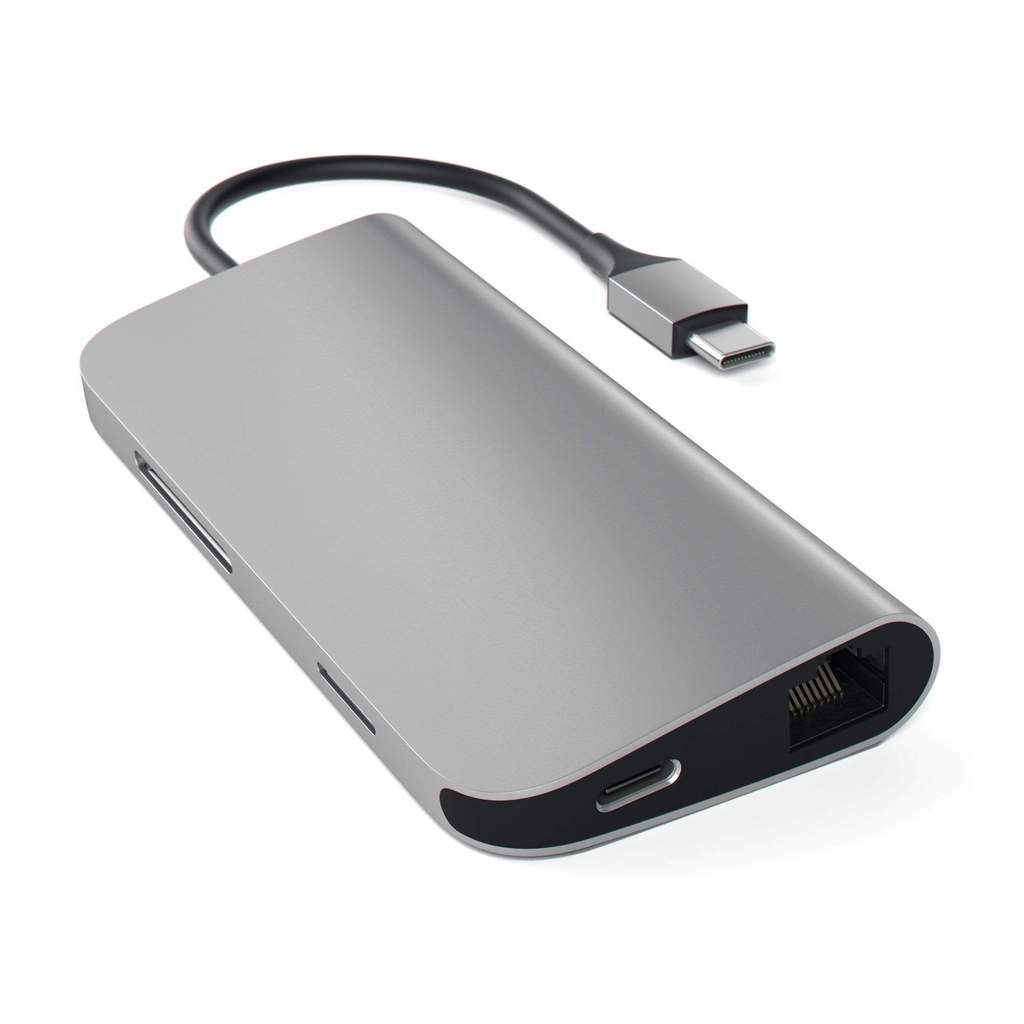 Satechi Type-C Multi-Port Adapter 4K with Ethernet Space Gray