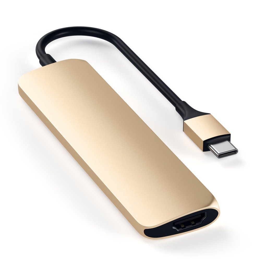 Satechi Type-C Slim Multi-Port Adapter 4K Gold