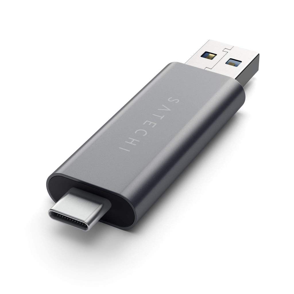 Satechi Type-C USB3.0 and Micro/SD Card Reader Aluminum Space Gray