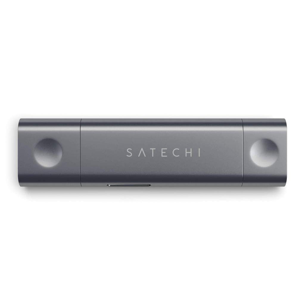 Satechi Type-C USB3.0 and Micro/SD Card Reader Aluminum Space Gray