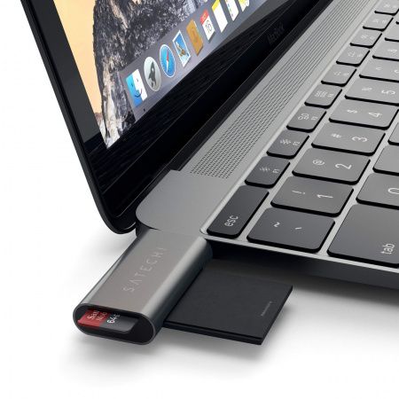 Satechi Type-C USB Card Reader Space Gray