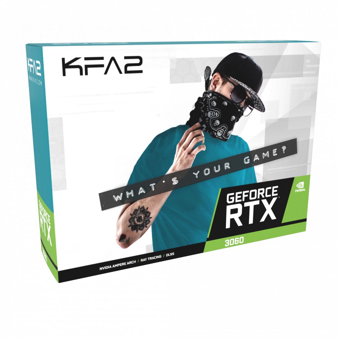 KFA2 GeForce RTX 3060 12GB DDR6 EX (1-Click OC) (LHR)