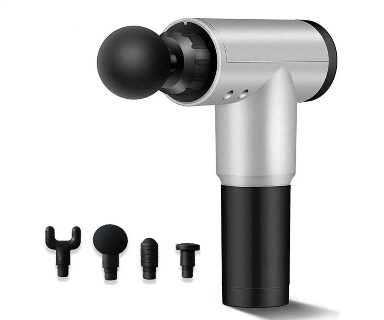 Platinet Sport Pro Cordless Massage Gun + 4 massage tips Silver