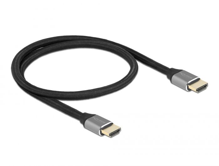 DeLock Ultra High Speed HDMI Cable 48 Gbps 8K 60 Hz 0.5m Grey Certified