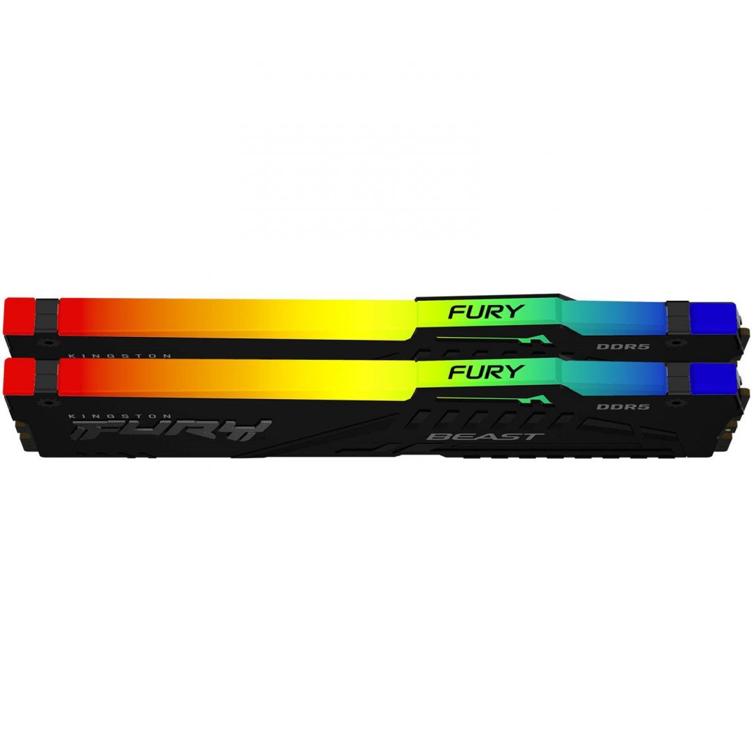 Kingston 16GB DDR5 6000MHz Kit(2x8GB) Fury Beast RGB Black
