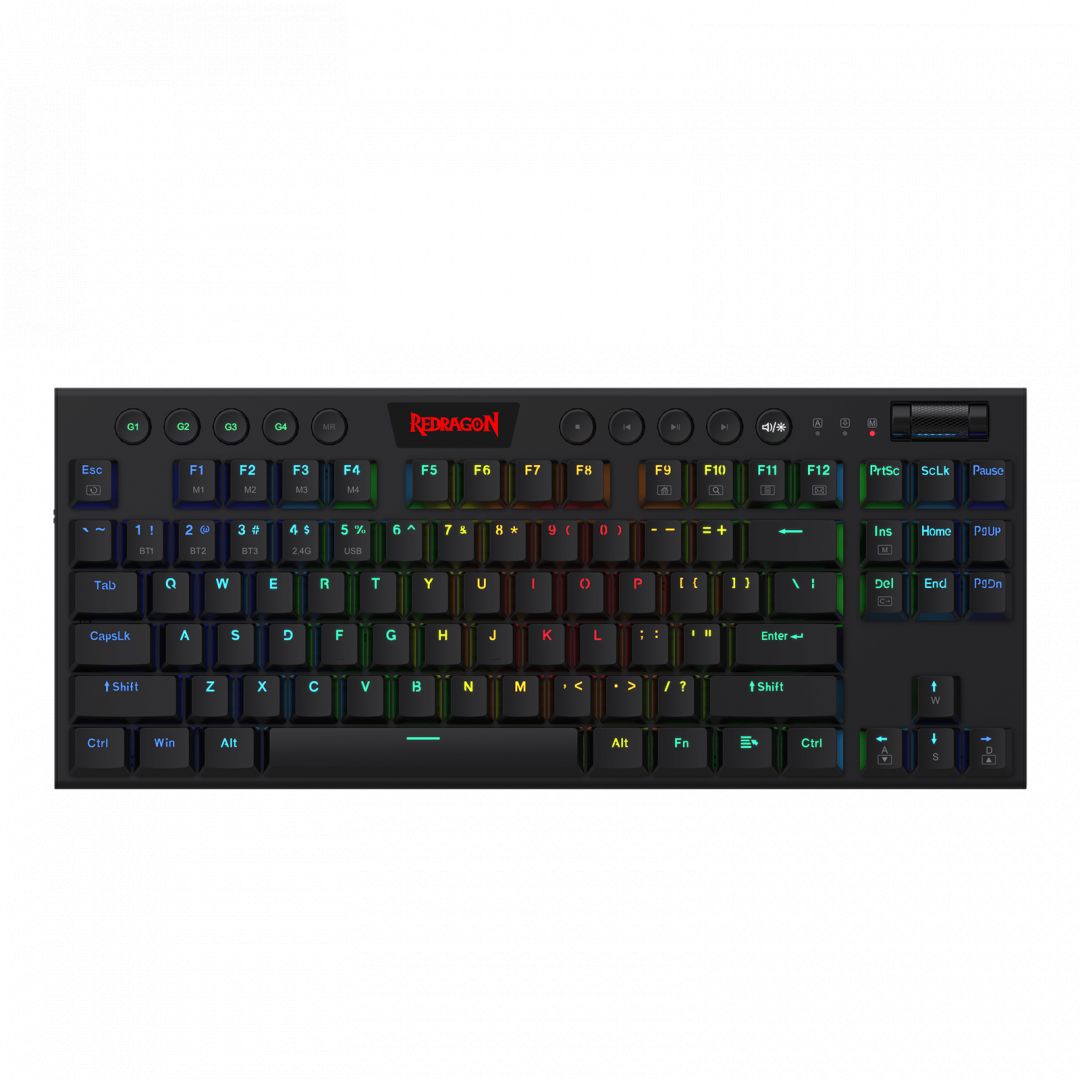 Redragon Horus TKL, wired&2.4G&BT mechanical Keyboard, RGB, blue switch