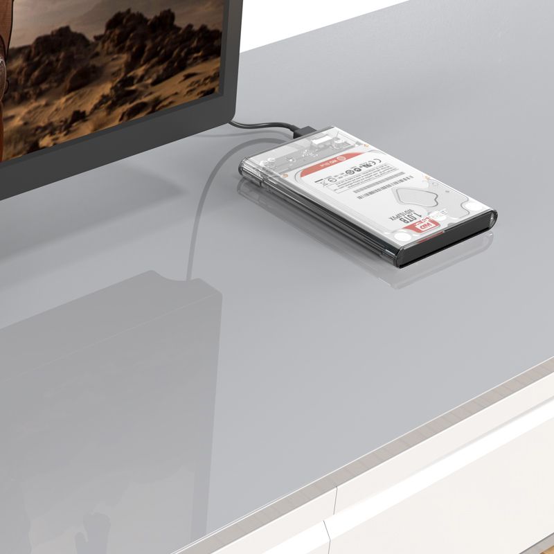 Orico 2139U3-CR 2,5" USB3.0 Hard Drive Enclosure Transparent