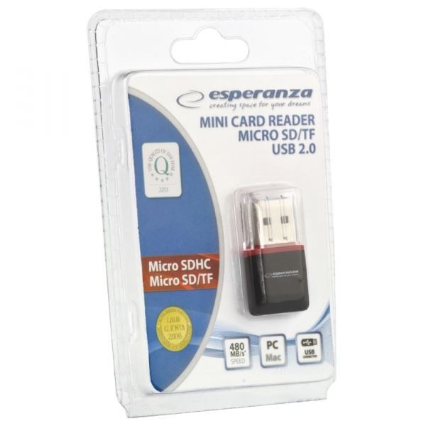 Esperanza EA134K MicroSD kártyaolvasó