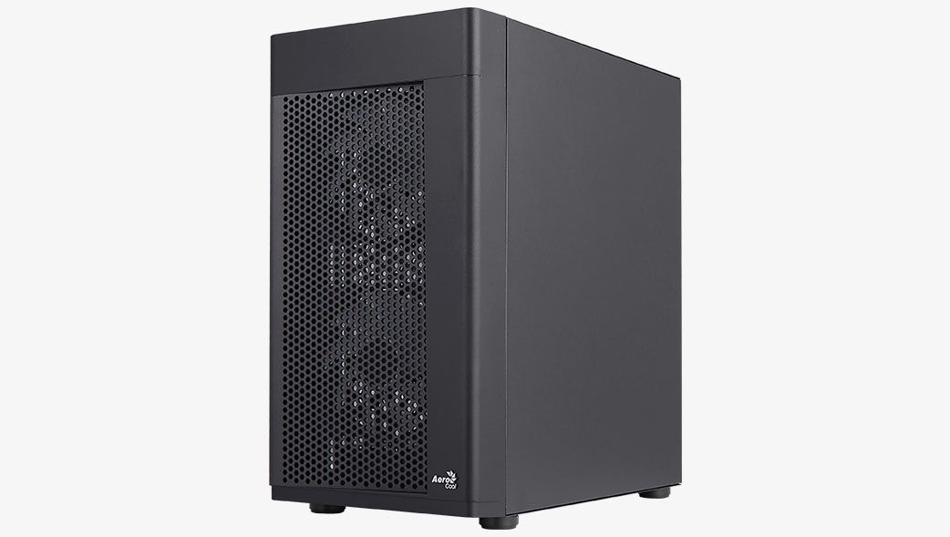 Aerocool Hexform-G-BK-V2 RGB Tempered Glass Black
