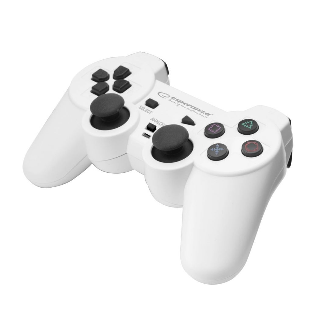 Esperanza Corsair USB Gamepad PC2/PS3/PC White/Black