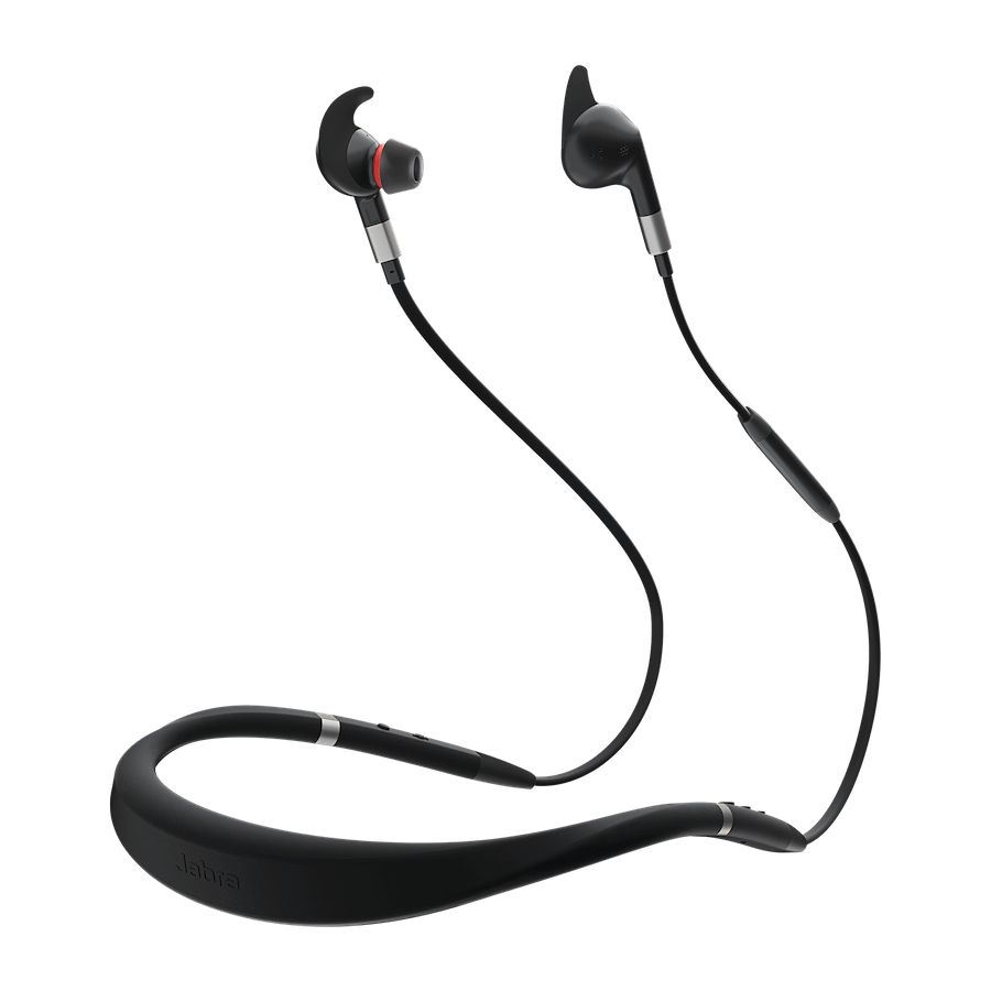 Jabra Evolve 75e Stereo MS Charging stand & Link 370 Headset Black