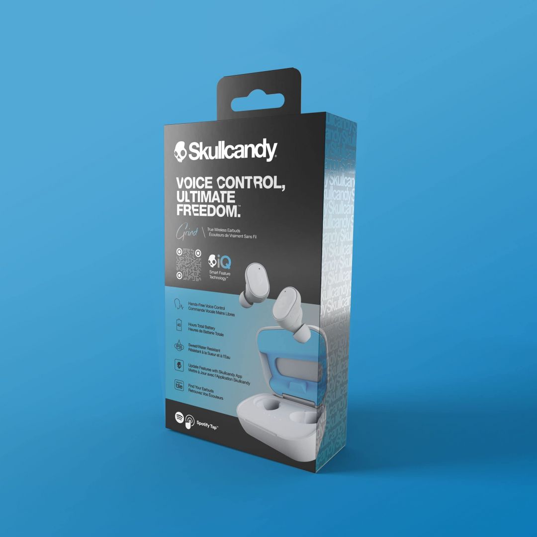 Skullcandy GRIND True Wireless Bluetooth Headset Light Gray/Blue