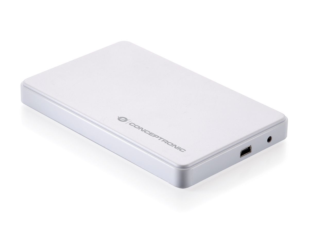 Conceptronic  2,5" USB2.0 SATAIII HDD/SSD Enclosure White