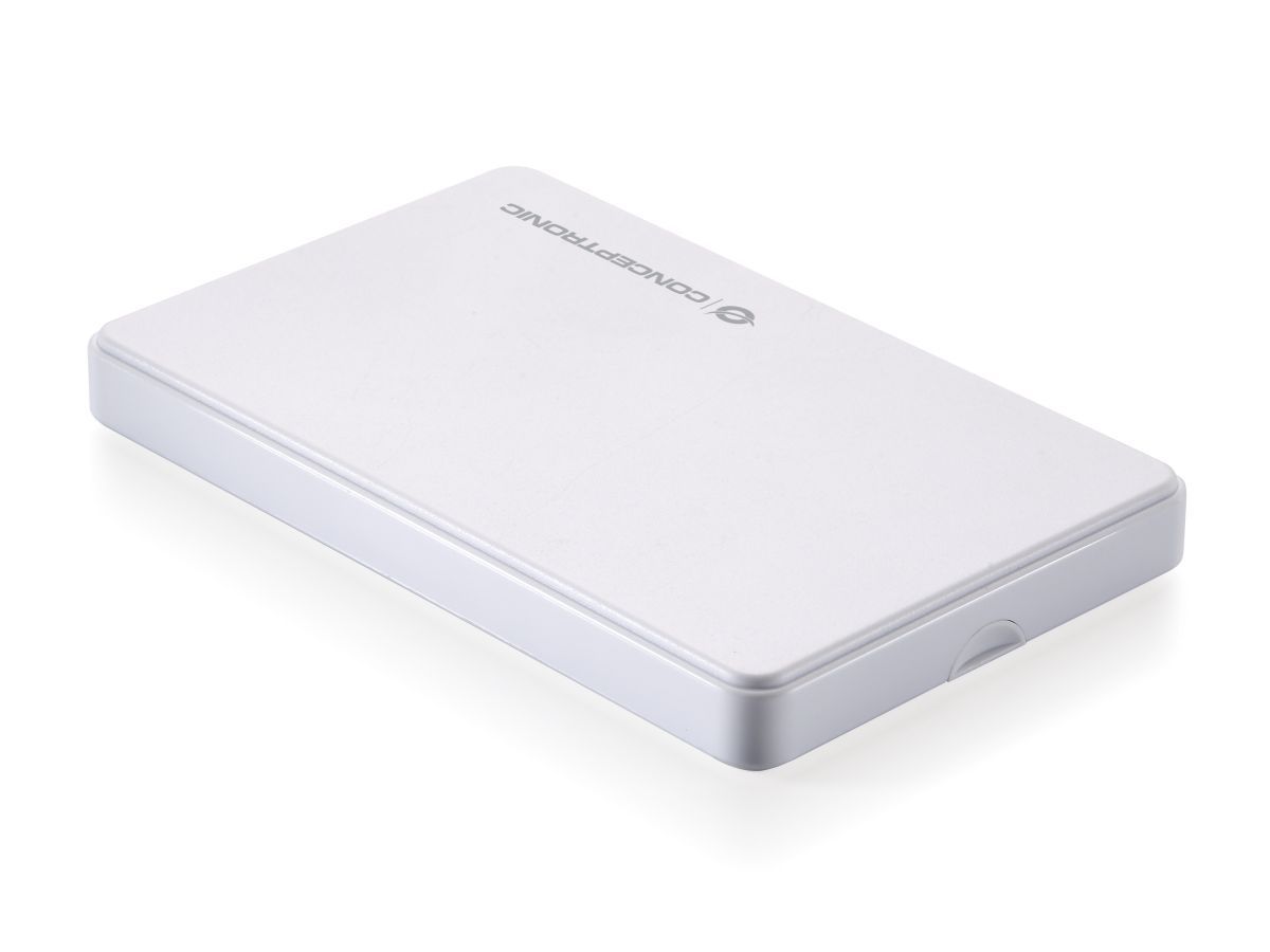 Conceptronic  2,5" USB2.0 SATAIII HDD/SSD Enclosure White