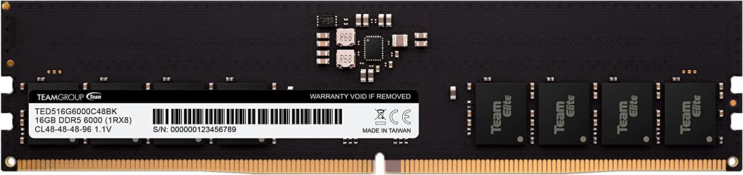 TeamGroup 16GB DDR5 6000MHz Elite Black