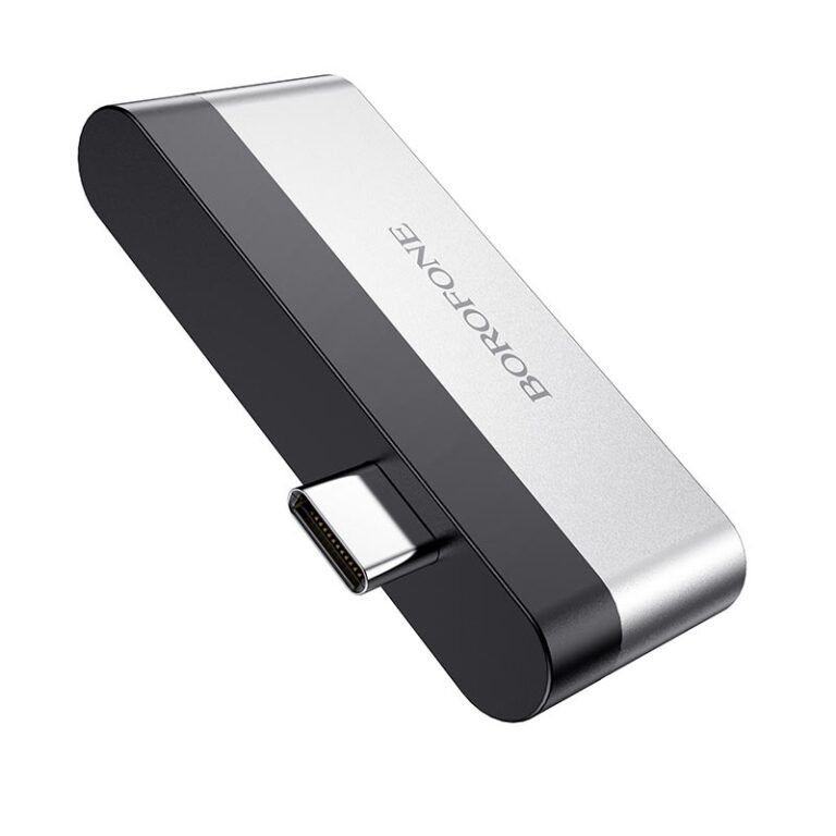 BOROFONE DH1 3-ports USB-C Hub Silver