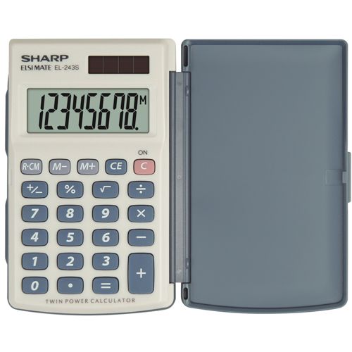 Sharp EL243S  Zsebszámológép Grey