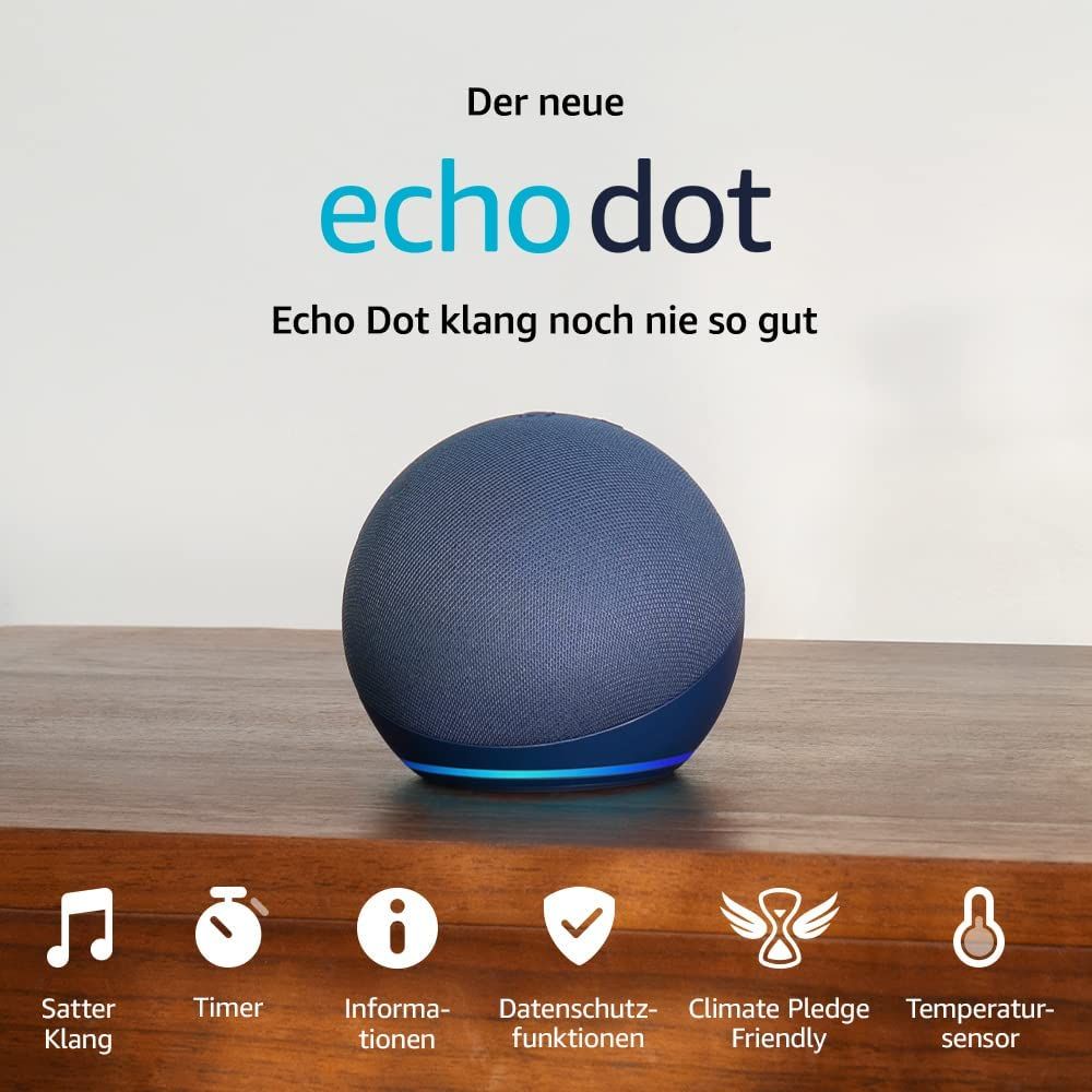 Amazon Echo Dot 5 smart speaker with Alexa Deep Sea Blue